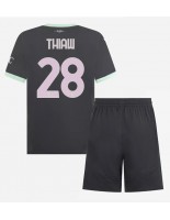 AC Milan Malick Thiaw #28 Alternativní dres pro děti 2024-25 Krátký Rukáv (+ trenýrky)